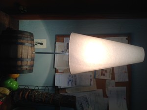Lamp. Barril de tequila.